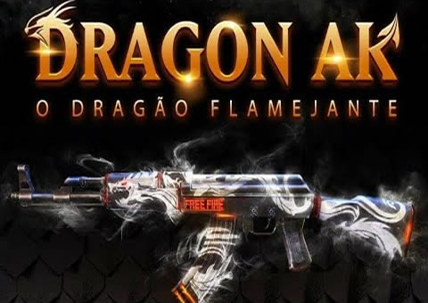 Free Fire Pegando a Skin o Dragão Flamejante (Ak47) ao vivo